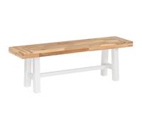 Garden Bench SCANIA 140 cm Acacia Wood White