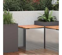 Garden Bench Silver 40 x 40 x 43 cm Galvanised steel