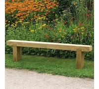 Forest Garden Sleeper Bench - 1.8m, Brown