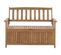 Garden Bench SOVANA 120 cm with Storage Acacia Wood Brown