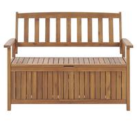 Garden Bench SOVANA 120 cm with Storage Acacia Wood Brown