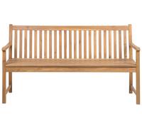 Beliani Bench Certified Acacia Wood 160 Cm Light Wood Vivara