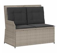 Garden Bench with Cushion Reclining Furniture Outdoor Seating Terrace vidaXL