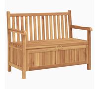 Garden Bench with Storage with Door Solid Teak Wood Outdoor Seating vidaXL