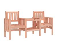 Garden Bench with Table Outdoor 2-Seater Bench Chair Solid Wood Pine vidaXL