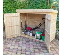 Garden Bike Storage Shed Wooden Pent Pressure Treated Large