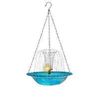 Garden Bird Bath - Artistic with Solar Power Pump | Game Bird Bath Fountain for Outdoor - For Parakeet, Budgerigar, Hummingbird, Patio, Patio, Balcony, Fence