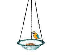 Garden Bird Bath - for Outdoor Use, Sturdy Metal Stand Decorative Nesting Box for Wildlife Sanctuary Natural Observation in the Garden, Balcony, Terrace, Fence Tree
