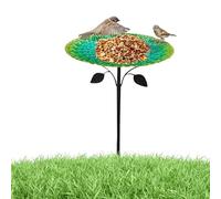 Garden Bird Bath, Heavy Duty Standing Metal and Watering Combo, Large Capacity Parrot Feeding Tray, Multifunctional Pet Accessories