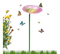 Garden Bird Bath Stake, Outdoor Wildlife Water, Metal System Set, Decorative Bird Baths Kit, Minimal Nature Design Tool, Sturdy Compact Yard Style Basin, Birds Bath for Balcony use
