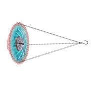 Garden Bird Bath with Integrated Fountain Hanging Feeder Design Large Capacity Water Source for Birds Squirrels Outdoor ABS Hanging Bird Water Feature