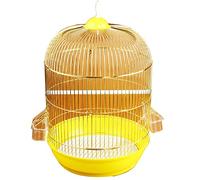 Garden Bird Breeding Cage, Vintage Ornamental Pigeon Coop For Budgerigar, Metal Parrot Cage Decoration, 4 Affordable Packages(Yellow-2)