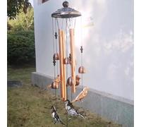 Garden Bird Wind Chimes - Mobile Wind Chime with S Hook | Music Catcher, Garden Decor, Hangable Decor for Patio Backyard Porch