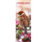 Garden Birds 2026 Wall Calendar, 12-Month Slim Format, Made in England