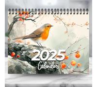 Garden Birds Calendar 2025 | Birds Wall Calendar | 12 Months Natural Scenery Bird Calendar | Hangable Animals Wall Calendar | Portable Family Monthly Calendar