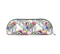 Garden Blooming Wild Flowers Birds Leaves Branches Print Cosmetic Bags for Women, Receive Bag Makeup Bag Travel Storage Bag Toiletry Bags Pencil Case, Garden Blooming Wildflowers Birds, Garden