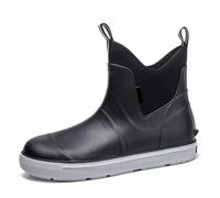 Garden Boots for Mens Neoprene Wellington Boot Knee High Waterproof Wellie Insulated Rubber Warm Work Shoe Chelsea Booties Outdoor Snow Rain Muck