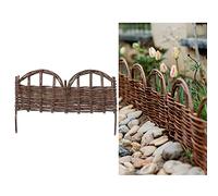 Garden Border Edging, Flexible Willow Fencing for Landscaping, Trim Pieces for Flower Beds & Paths