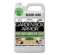 Garden Box Sealer | Black Lava | FDA Food Contact Safe Plant-Based Wood Sealant for Raised Beds, Planters & Pet Houses. Protects All Wood Types from Water & Weather Damage | Eco-Friendly
