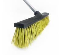 Garden Broom | Adjustable Outdoor & Indoor | 40 cm Width | 65 to 130 cm Height | Heavy Duty | Effortlessly Removes Stuck Leaves | Effective Pet Hair Removal