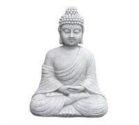 Garden Buddha Statue Outdoor Ornaments,23cm Tall Indoor Outdoor Meditating Buddha Statuary Décor,Meditating Buddha Sculpture Waterproof Resin Zen Ornament,Gifts for Home,Yard Decoration