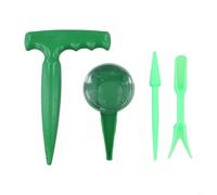 Garden Bulb Tool Kit with Four Pieces Including Hole Puncher Dispenser Transplanting Tool and Flower Pot