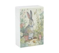 Garden Bunny Cigarette Case Normal Size 20 Capacity, Waterproof Anti-Crush Cigarette Holder Case, Push Open Travel Cigarette Box Smoking Accessories for Men Women Smoker