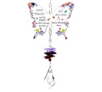 Garden Butterfly Crystal Sun Catchers Friendship Gifts for Women Best Friend Birthday Anniversary Graduation for Women - Good Friends Like Stars