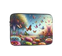 Garden Butterfly Swarm Laptop Sleeve Case 17 Inch Suitable For Notebook Computer Tablet Traveling Carrying Simple Case