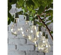 Garden by Sainsbury's Set of 6 Solar Lightbulb Lanterns