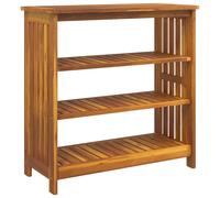 Garden Cabinet with Shelf Natural Solid Acacia Wood Outdoor Modern vidaXL