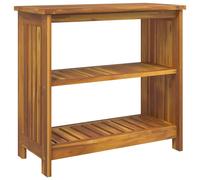 Garden Cabinet with Shelf Natural Solid Acacia Wood Outdoor Modern vidaXL
