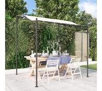 vidaXL Canopy Cream 2x2.3 m 180 g/m² Fabric and Steel Garden Gazebo Party Tent