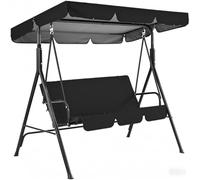 Garden Canopy Swing Seat - Adjustable Canopy, Removable Cushion, Comfortable Outdoor Patio Porch Bench for Relaxing and Enjoying Your Outdoor Space