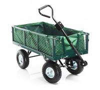 Garden cart 660lbs (300kg) with removable cover and table grid utility wagon crate trailer
