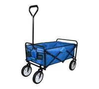 Garden Cart Foldable Trolley Red Heavy Duty Wagon Truck Wheelbarrow 70KG