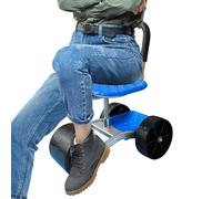 Garden Cart With Seat - Rolling Garden Scooter Tool | Adjustable Height Rotating Sitting Work Weeding Yard Utility System, Outdoor Lawn Camp Garage Gardening Mobility Support Seat Organizer C