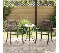 Garden Chair 2 Pcs 55 X 56.5 X 91Cm Aluminium
