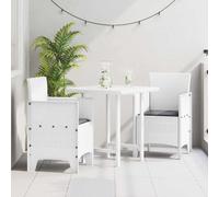 Garden Chair 2 Pcs White 53 X 49 X 85 Cm Polypropylene