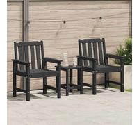 Garden Furniture HDPE Seating Outdoor Chairs Patio Terrace Modern Decor vidaXL