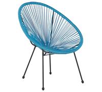 PE Rattan Accent Chair Blue ACAPULCO II