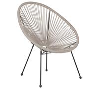 Garden Chair ACAPULCO II PE Rattan Light Grey