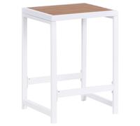 Beliani Garden Chair Avetrana Brown/ White, White