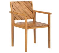 Beliani Garden Chair BARATTI Acacia Wood Brown