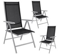 Garden Chair Bern 3Pcs Set Silver Aluminium