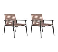 Garden Chair Black Poly Rattan Outdoor Seating Terrace Patio Furniture vidaXL