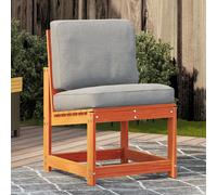 Garden chair brown solid pinewood 50.5x55x77 cm armchair max90kg H39
