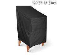 Garden Chair Cover 210D Oxford Cloth Outdoor Folding Protector | This cover shields your outdoor folding chairs from rain and dust to prolong their lifespan.