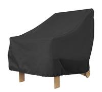 Garden Chair Covers Waterproof Heavy Duty 210D Oxford Fabric Garden Furniture Cover Stackable Outdoor Patio Chair Covers with Drawstring Windproof Anti-UV Bench Cover for Stacking Chairs (1Pack)