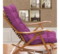 Garden Chair Cushion, High Back Replacement Pad Mat for Folding Chairs, Indoor Veranda Use, Compatible with Mattress Recliners (Cushion Only)